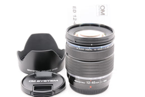 【ほぼ新品】OLYMPUS マイクロフォーサーズレンズ M.ZUIKO DIGITAL ED 12-45mm F4.0 PRO 標準ズームレンズ 防塵防滴 小型軽量