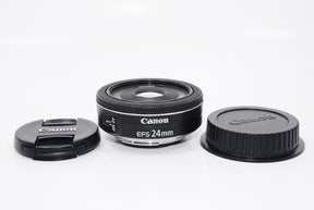 【外観特上級】Canon 単焦点広角レンズ EF-S24mm F2.8 STM APS-C対応 EF-S2428STM