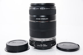 【外観特上級】Canon 望遠レンズ EF-S55-250mm F4-5.6 IS APS-C対応