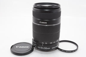 【外観特上級】Canon 望遠ズームレンズ EF-S55-250mm F4-5.6 IS II