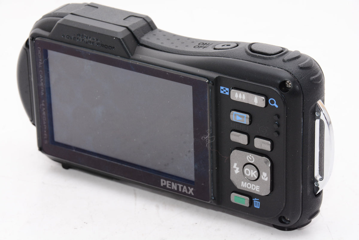 【外観特上級】PENTAX 防水デジタルカメラOptio WG-1 ブラック 約1400万画素 広角28mm 光学5倍 CALSモード 10ｍ防水 超解像  1ｃｍマクロ OPTIOWG-1BK