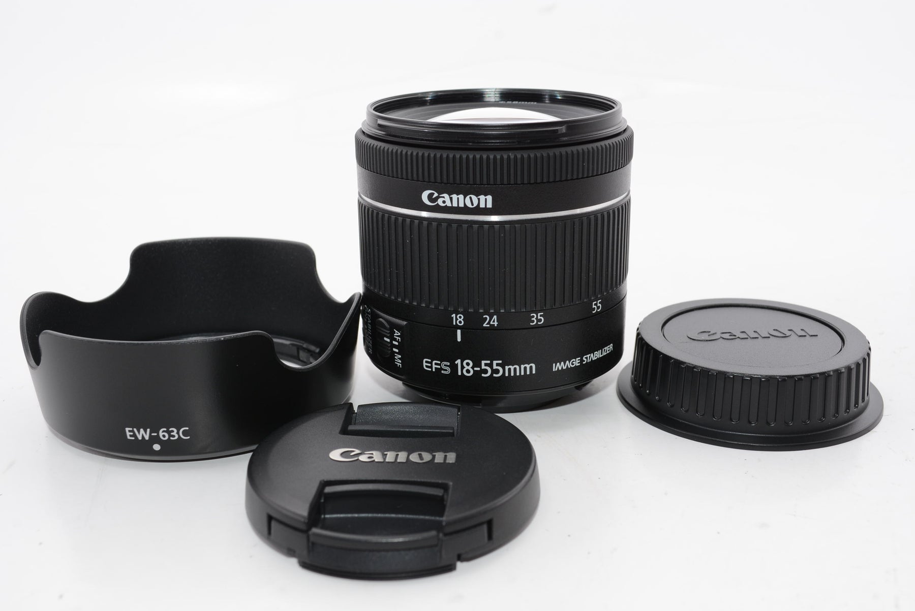 【外観特上級】Canon 標準ズームレンズ EF-S18-55mm F4.0-5.6IS STM APS-C対応