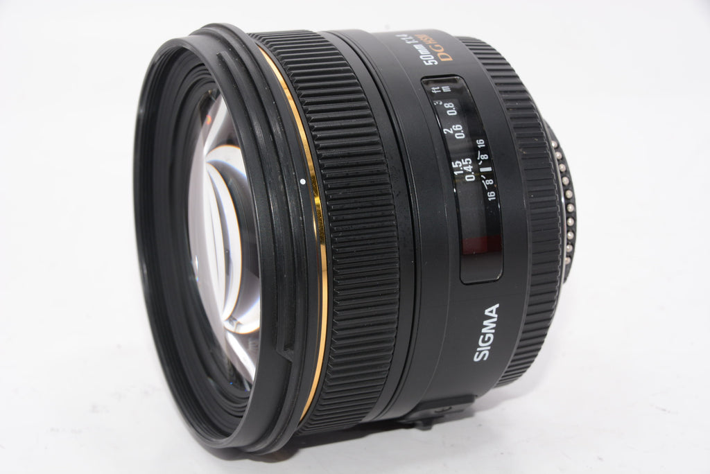 外観特上級】SIGMA 単焦点標準レンズ 50mm F1.4 EX DG HSM ニコン用
