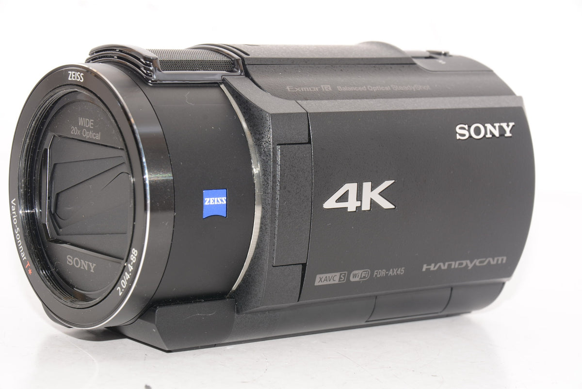 【外観特上級】ソニー ビデオカメラ FDR-AX45 4K 64GB 光学20倍 ブラック Handycam FDR-AX45 BC