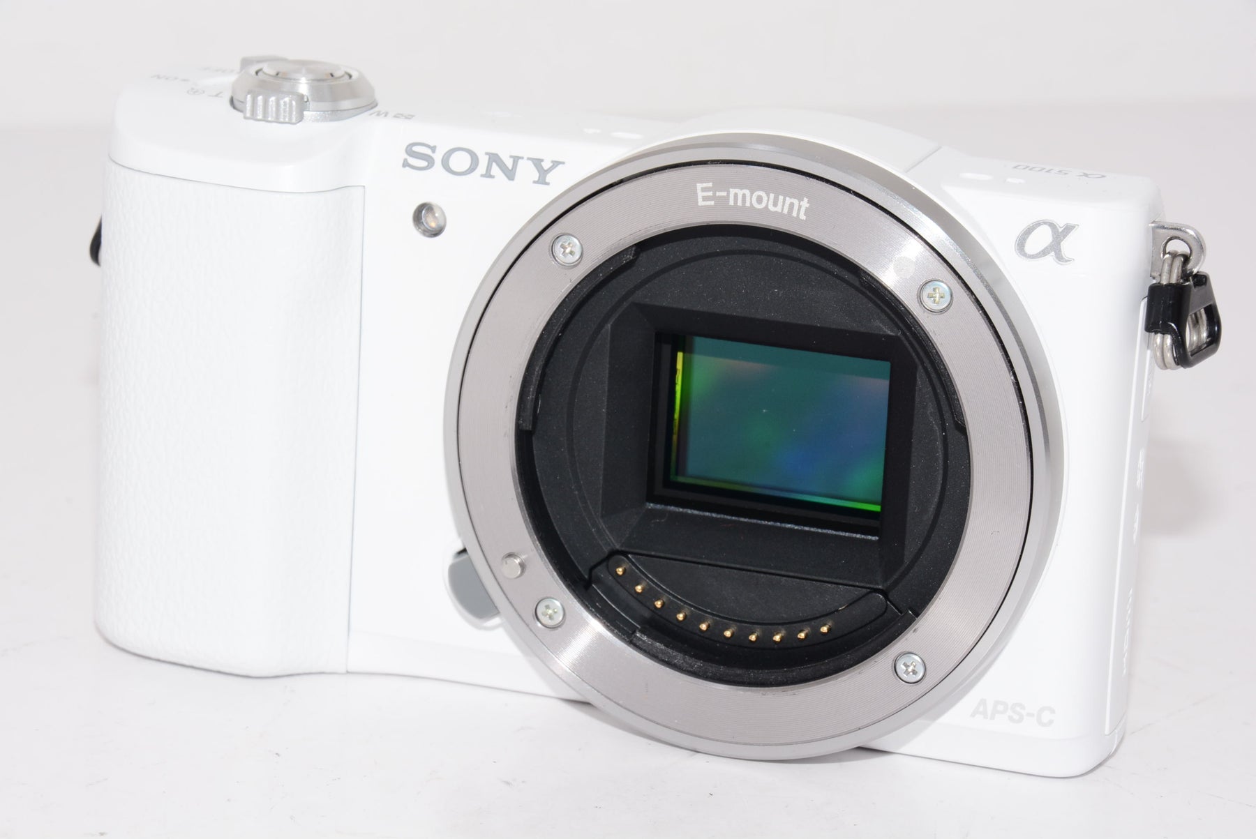 【外観特上級】ソニー SONY ミラーレス一眼 α5100 パワーズームレンズキット E PZ 16-50mm F3.5-5.6 OSS付属 ホワイト ILCE-5100L-W