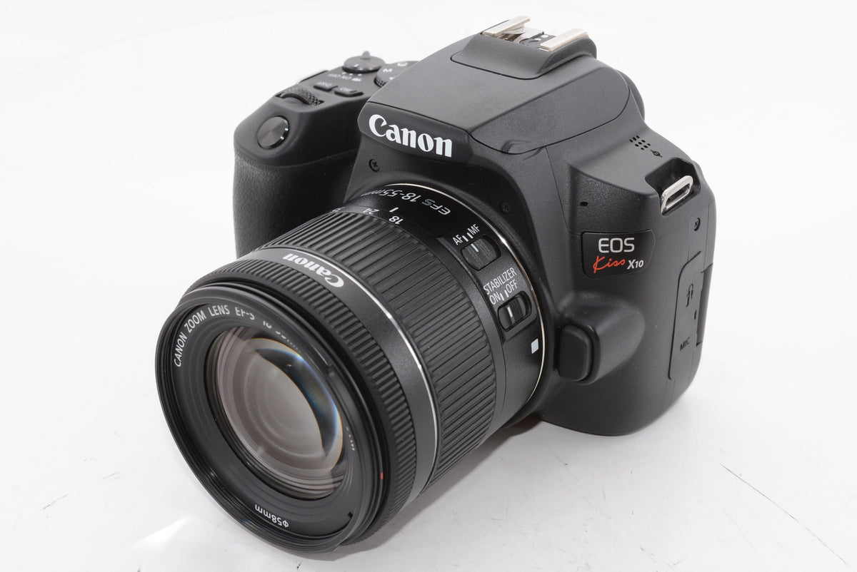 【外観特上級】Canon デジタル一眼レフカメラ EOS Kiss X10 標準ズームキット ブラック