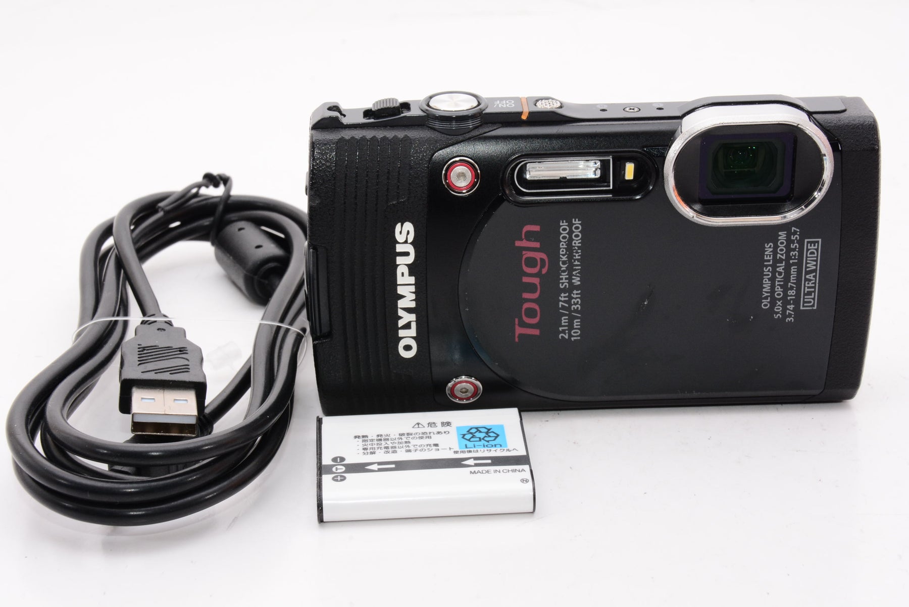 【外観特上級】OLYMPUS デジタルカメラ STYLUS TG-850 Tough ブラック 防水性能10m 可動式液晶モニター TG-850  Tough BLK