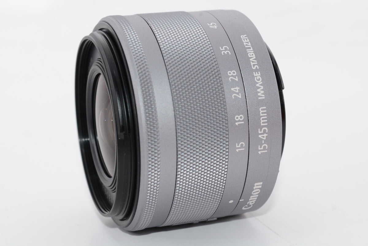 【外観特上級】Canon 標準ズームレンズ EF-M15-45mm F3.5-6.3IS STM(シルバー) ミラーレス一眼対応 EF-M15-45ISSTMSL