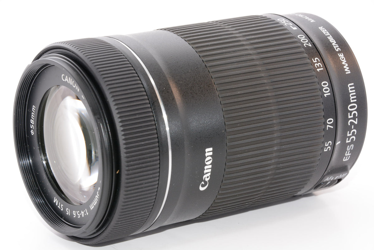 【外観特上級】Canon 望遠ズームレンズ EF-S55-250mm F4-5.6 IS STM APS-C対応 EF-S55-250ISSTM