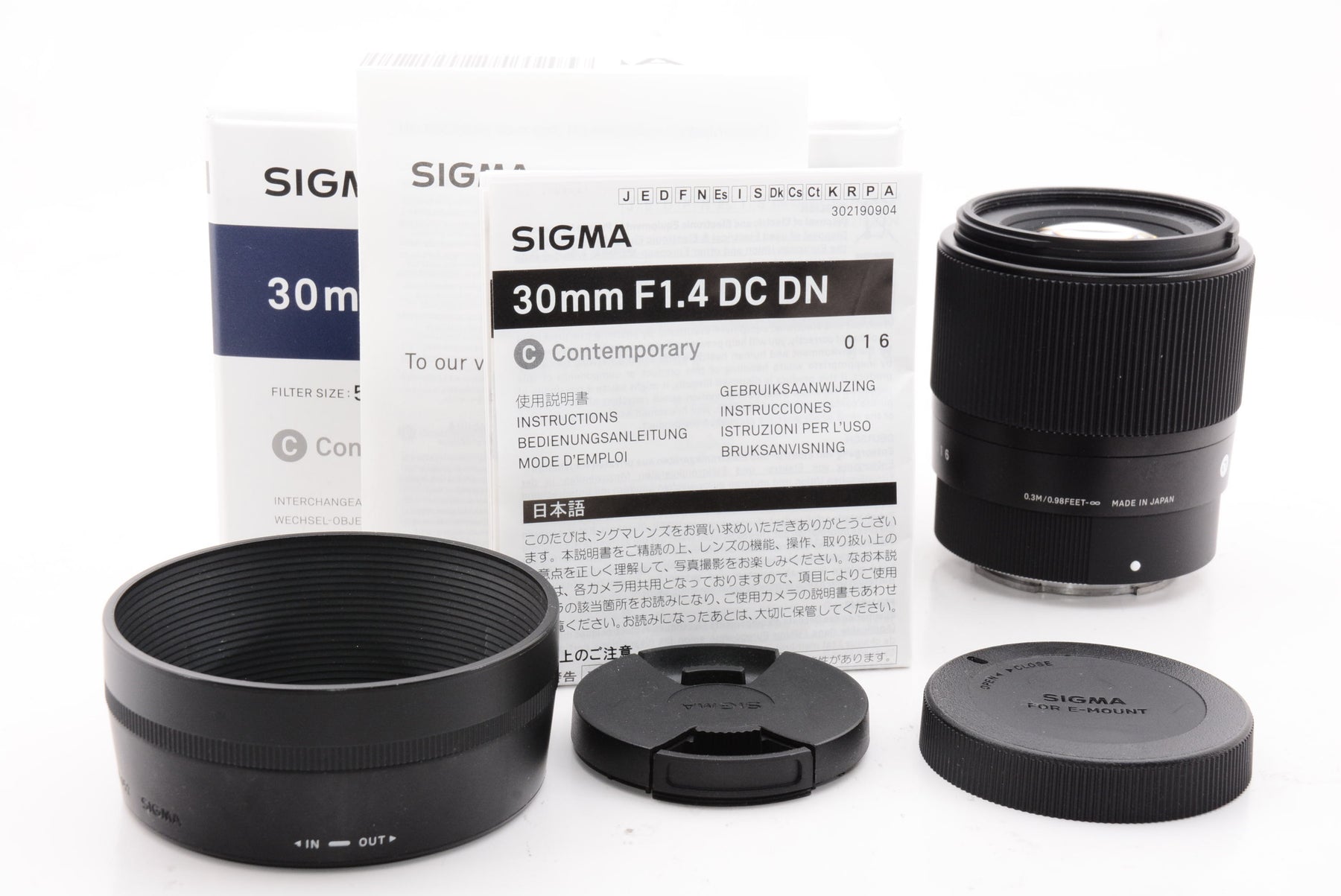 外観特上級】SIGMA 30mm F1.4 DC DN | Contemporary C016 | Sony E