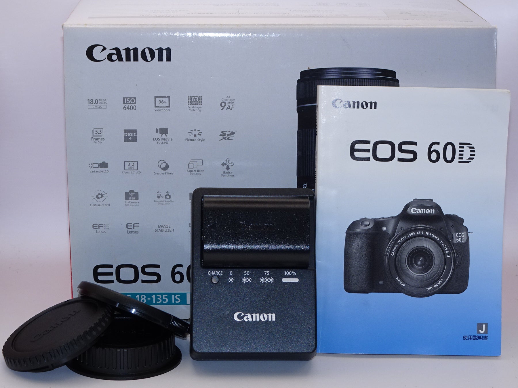 【外観特上級】Canon EOS 60D レンズキット EF-S18-135mm F3.5-5.6 IS