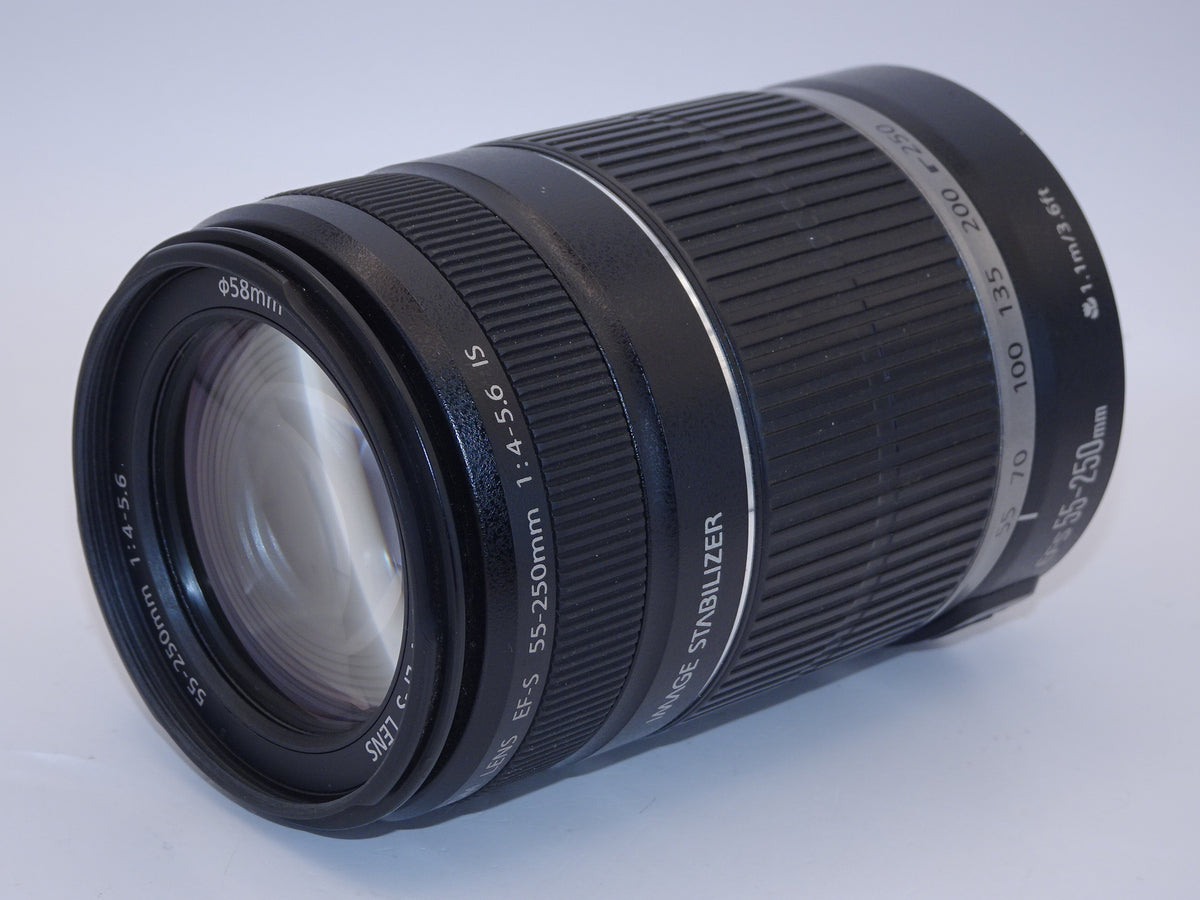 【外観特上級】Canon 望遠レンズ EF-S55-250mm F4-5.6 IS