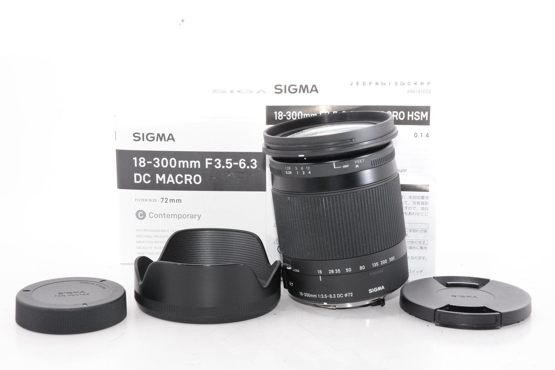 【外観特上級】SIGMA 高倍率ズームレンズ Contemporary 18-300mm F3.5-6.3 DC MACRO HSM ペンタックス用 APS-C専用 886615