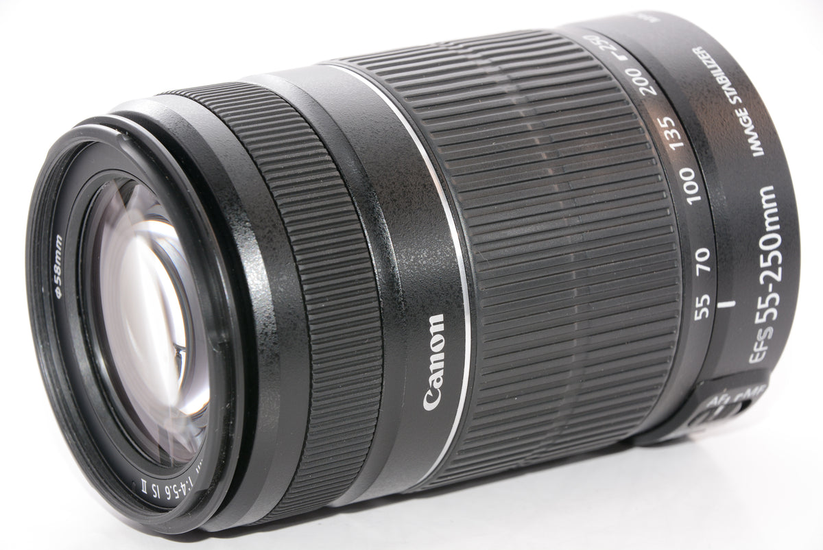 【外観特上級】Canon 望遠ズームレンズ EF-S55-250mm F4-5.6 IS II APS-C対応