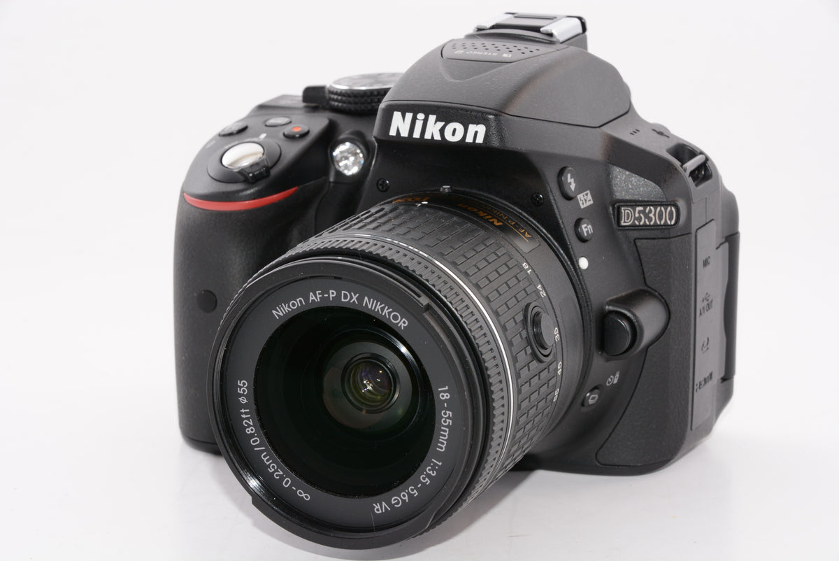 【外観特上級】Nikon デジタル一眼レフカメラ D5300 AF-P 18-55 VR レンズキット ブラック D5300LKP18-55