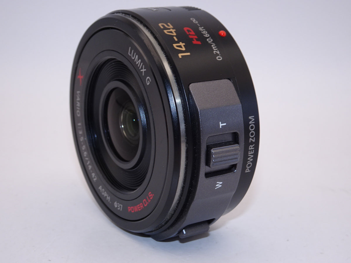 【外観特上級】パナソニック ルミックス G X VARIO PZ 14-42mm/F3.5-5.6 ASPH./POWER  ブラック H-PS14042-K