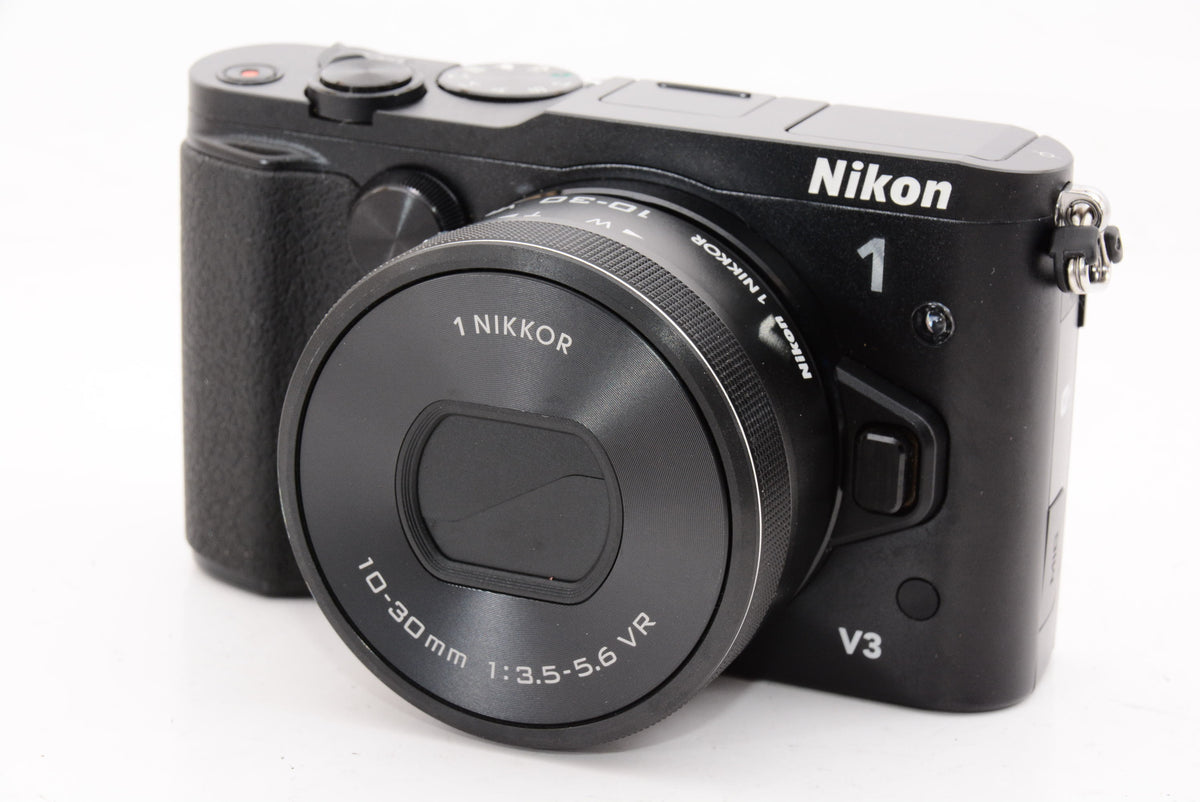 【外観特上級】Nikon ミラーレス一眼Nikon 1 V3 標準パワーズームレンズキット ブラック N1V3HPLKBK