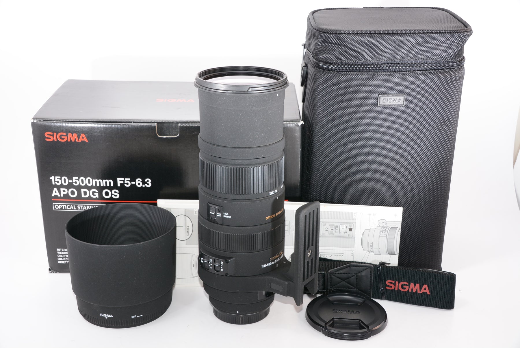 【外観特上級】SIGMA 超望遠ズームレンズ APO 150-500mm F5-6.3 DG OS HSM キヤノン用 フルサイズ対応 737542