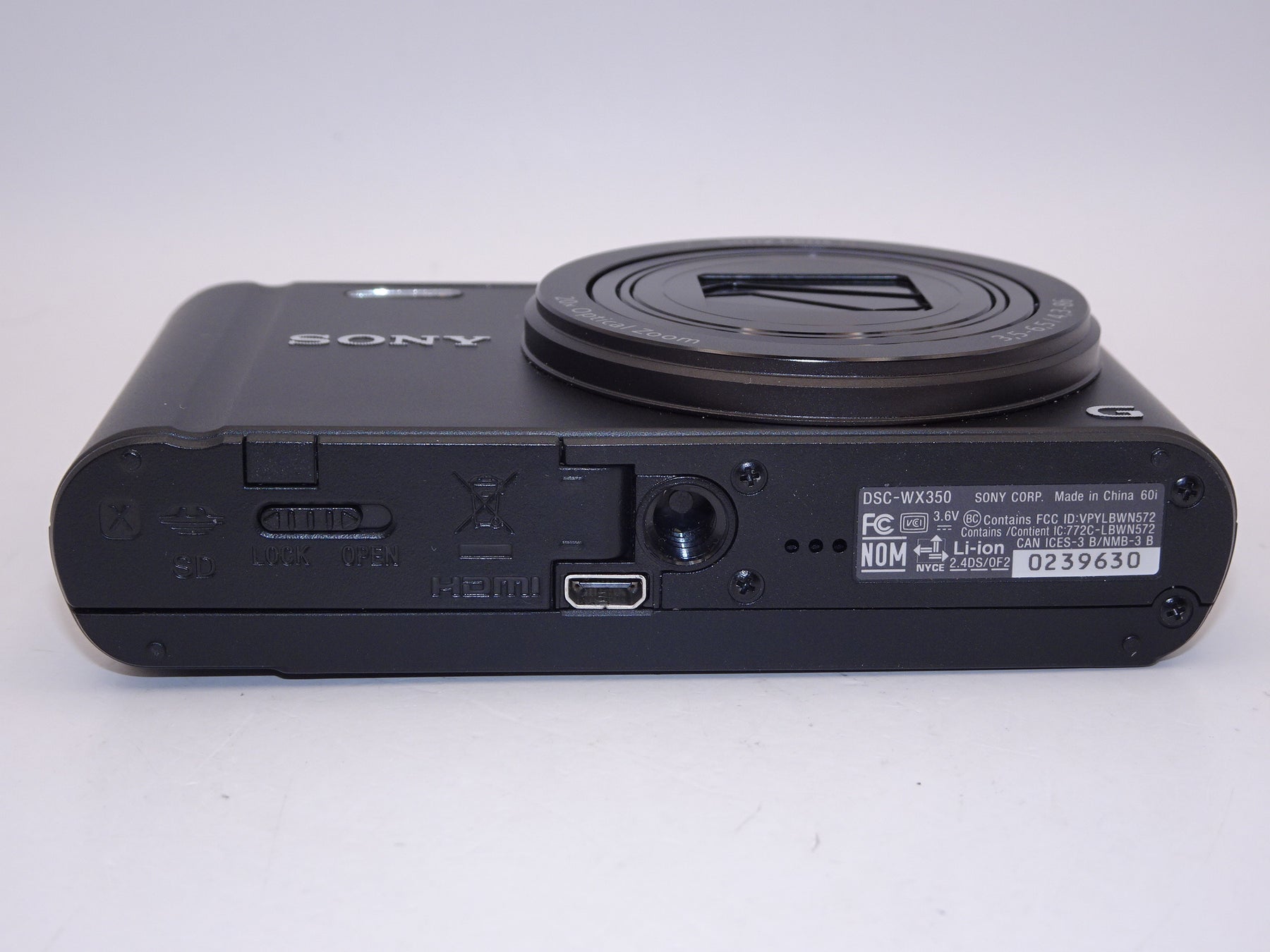 【外観特上級】ソニー デジタルカメラ Cyber-shot WX350 ブラック DSC-WX350-B