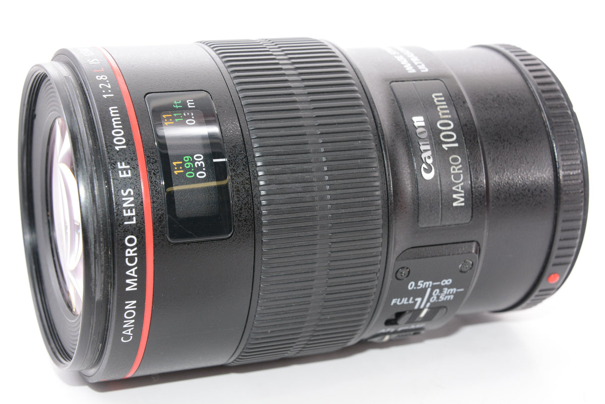 【外観特上級】Canon 単焦点マクロレンズ EF100mm F2.8L マクロ IS USM フルサイズ対応