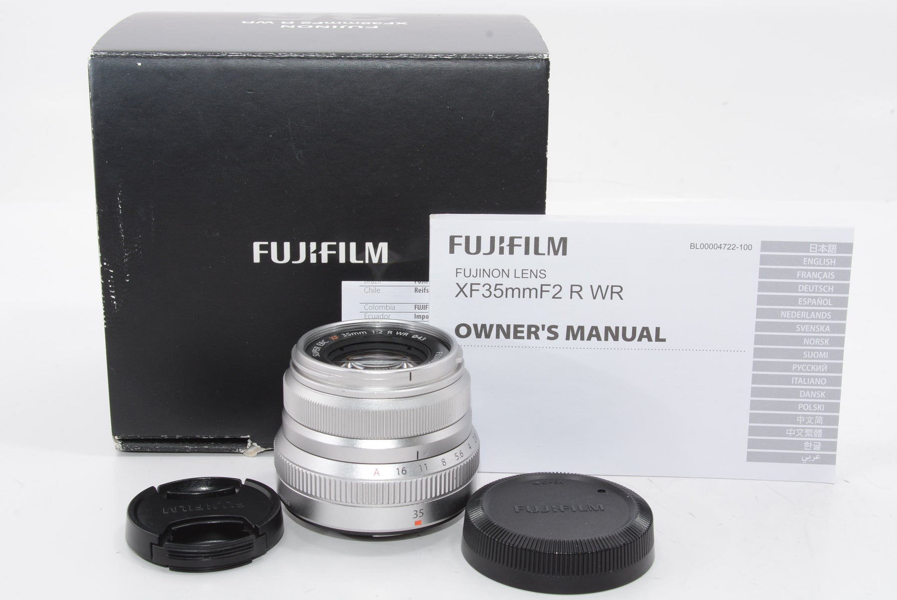 【外観特上級】FUJIFILM 単焦点標準レンズ XF35mmF2R WR S シルバー