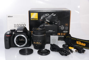 【オススメ】Nikon デジタル一眼レフカメラ D3300 18-55 VR IIレンズキット ブラック D3300LKBK