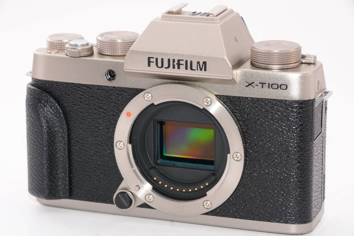 【外観特上級】FUJIFILM ミラーレス一眼 X-T100シャンパンゴールド X-T100-G