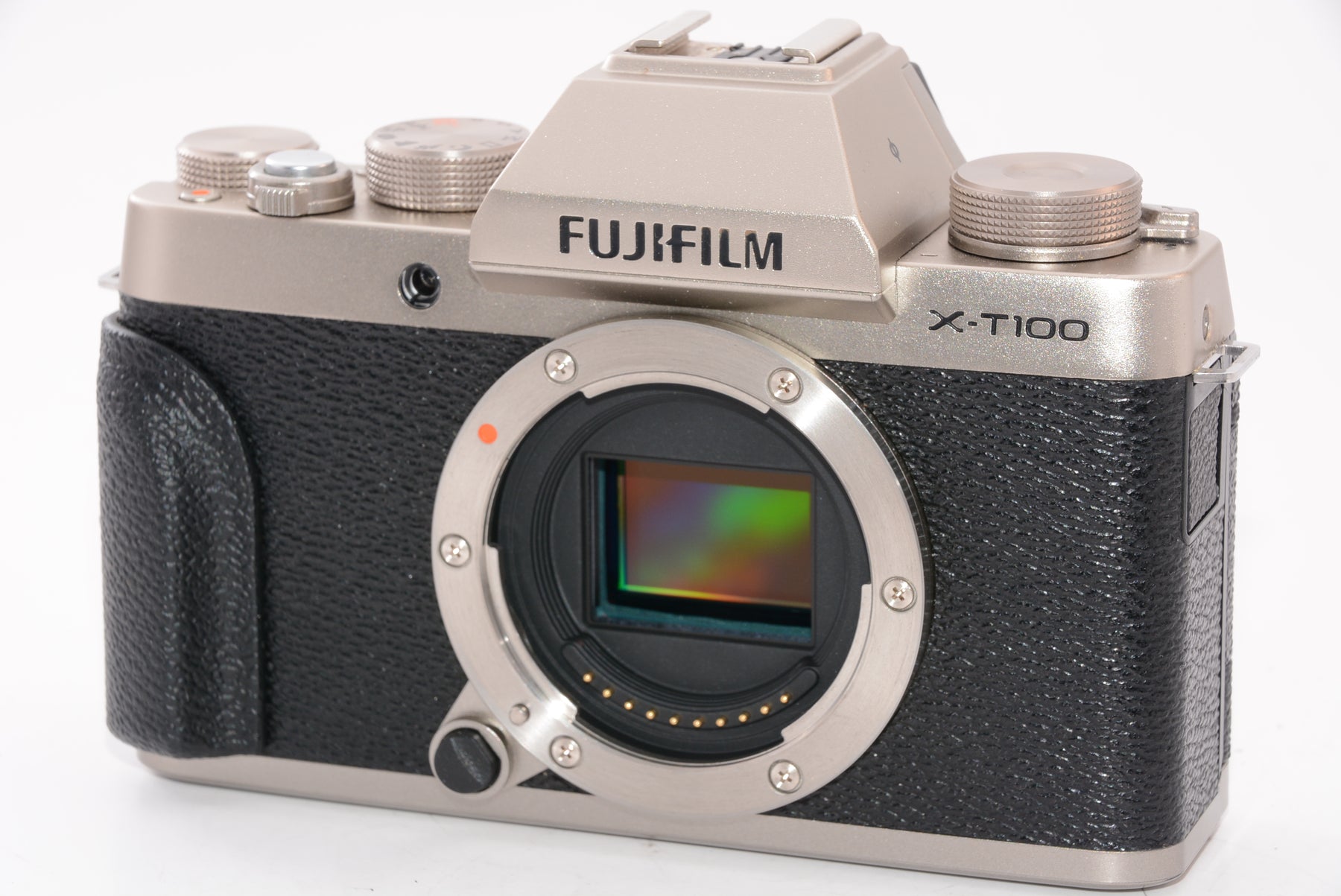 FUJIFILM X-T100 ボディ シャンパンゴールド - ミラーレス一眼