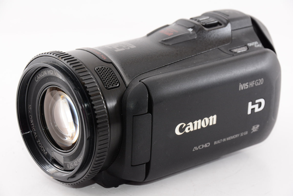 【オススメ】Canon デジタルビデオカメラ iVIS HF G20 光学10倍ズーム 内蔵32GBメモリー ブラック IVISHFG20