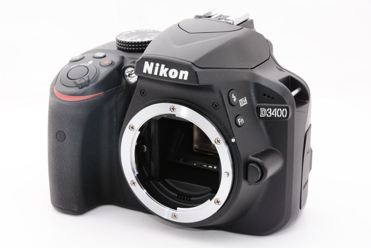 【ほぼ新品】Nikon デジタル一眼レフカメラ D3400 ダブルズームキット ブラック D3400WZBK