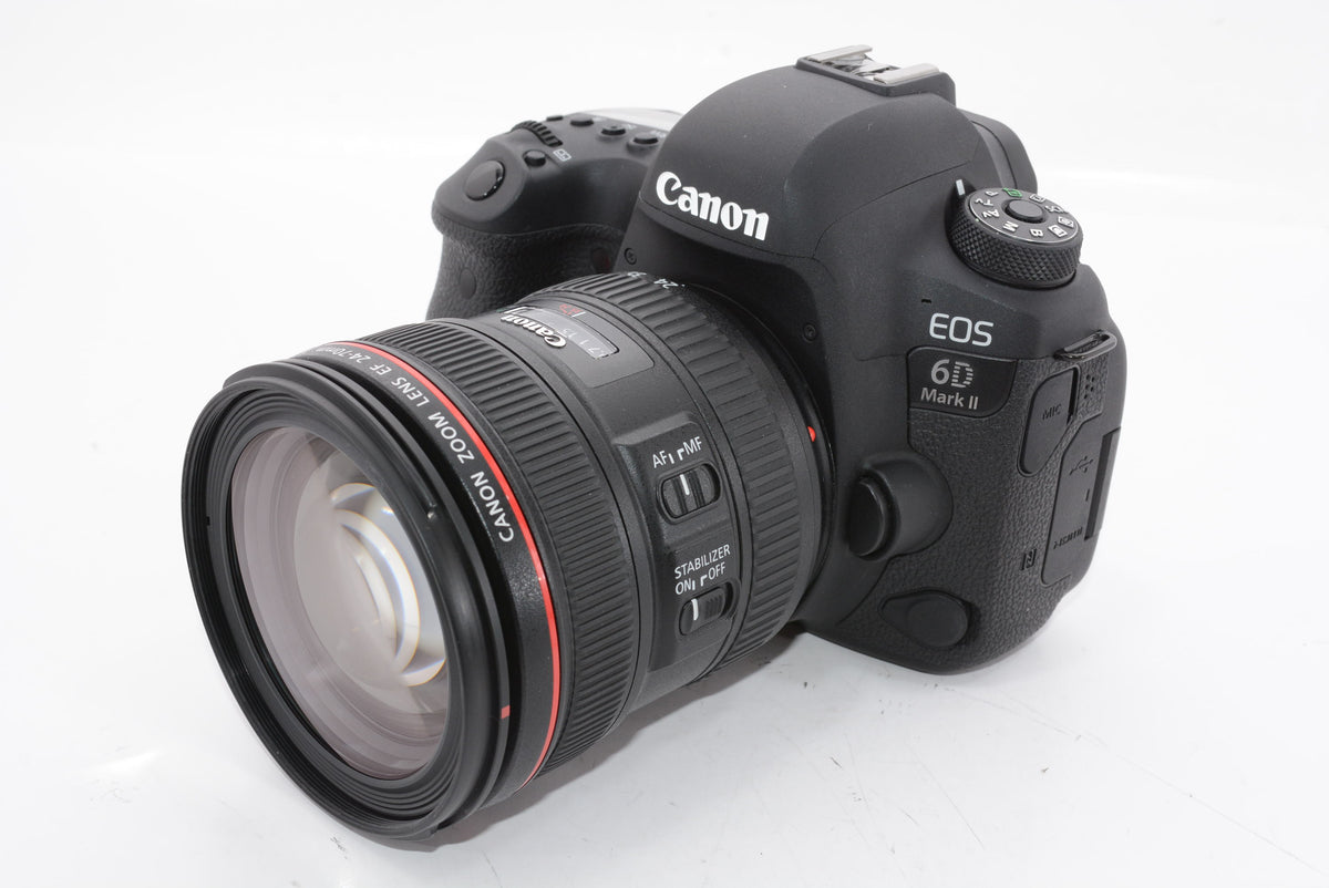 【外観特上級】Canon デジタル一眼レフカメラ EOS 6D Mark II EF24-70 F4L IS USM レンズキット EOS6DMK2-2470ISLK