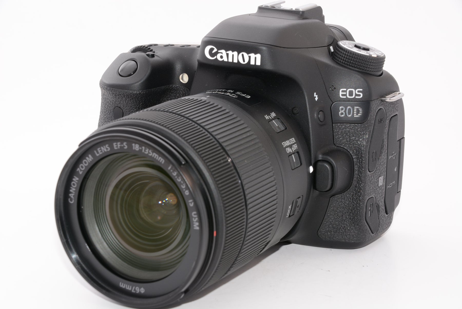 ほぼ新品】Canon デジタル一眼レフカメラ EOS 80D レンズキット EF-S18 ...