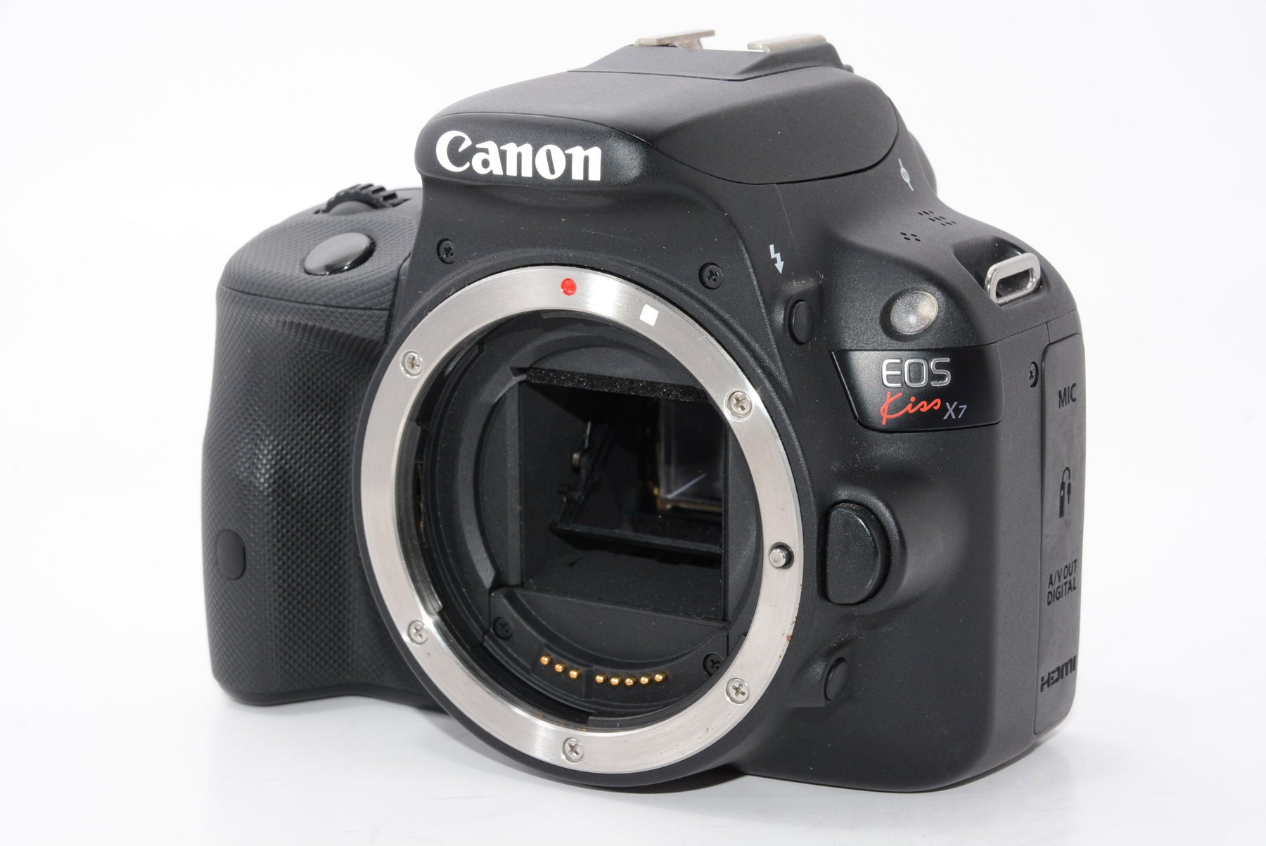 【外観特上級】Canon デジタル一眼レフカメラ EOS Kiss X7 レンズキット EF-S18-55mm F3.5-5.6 IS STM付属 KISSX7-1855ISSTMLK