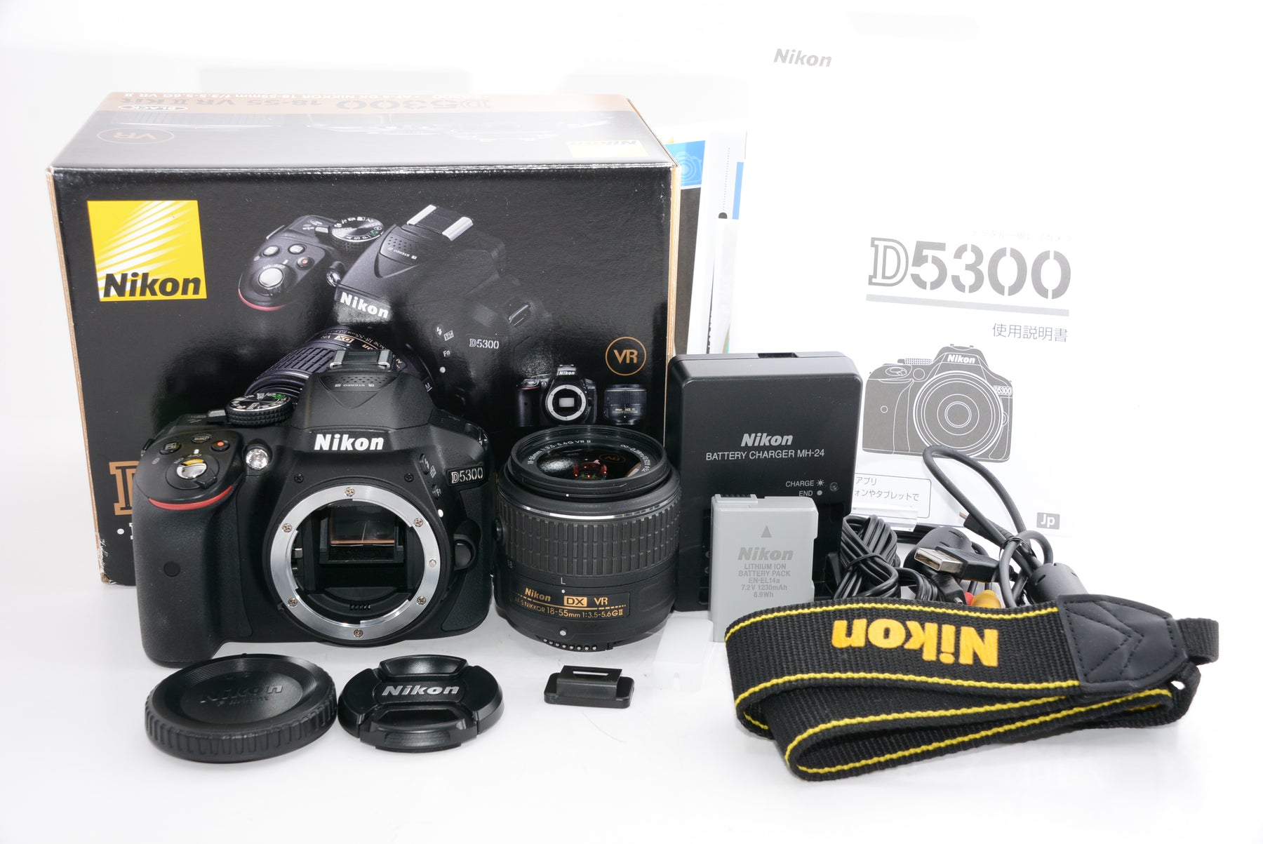 Nikon デジタル一眼レフカメラ D5300 18-55mm VR II レンズキット ブラック 2400万画素 3.2型液晶 D5300LK18- - 4