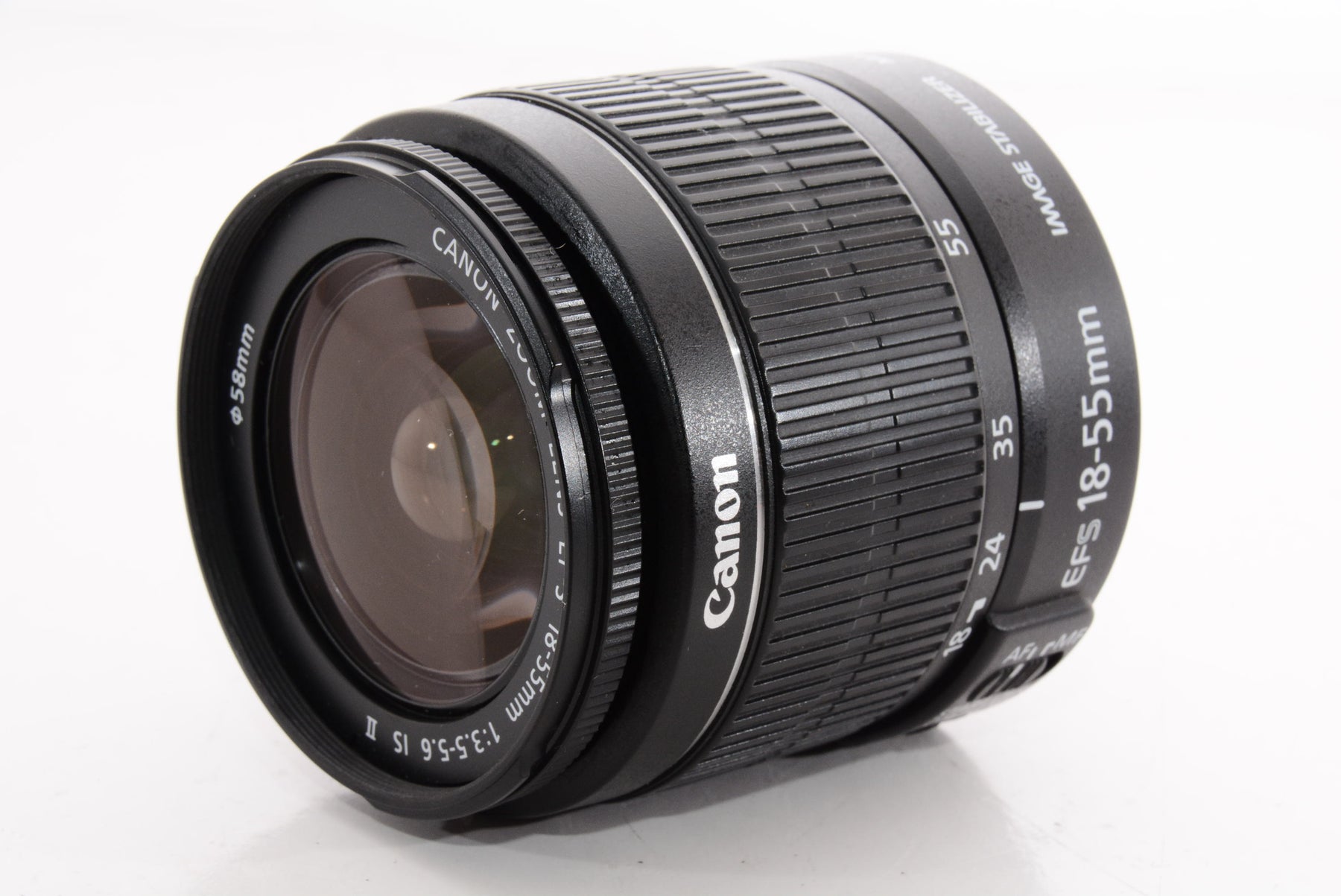 【外観特上級】Canon 標準ズームレンズ EF-S18-55mm F3.5-.5.6 IS II APS-C対応