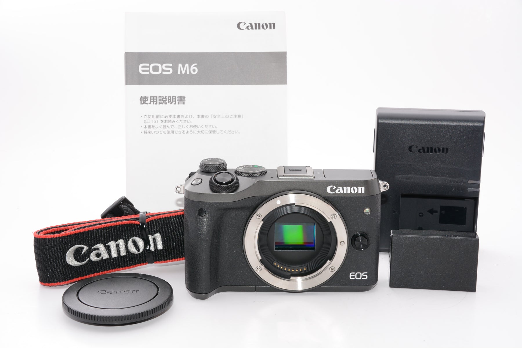 【外観特上級】Canon ミラーレス一眼カメラ EOS M6 ボディー(ブラック) EOSM6BK-BODY