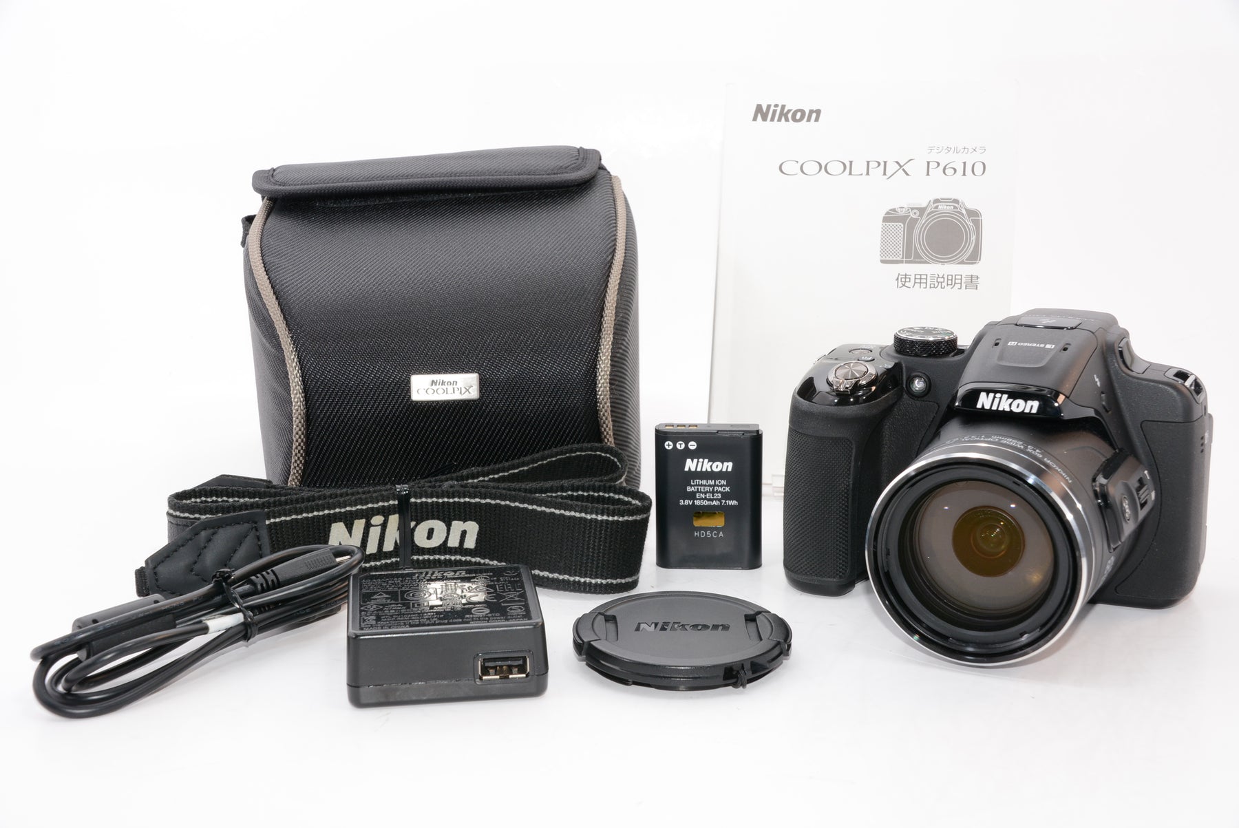 【外観特上級】Nikon デジタルカメラ COOLPIX P610 光学60倍 1600万画素 ブラック P610BK