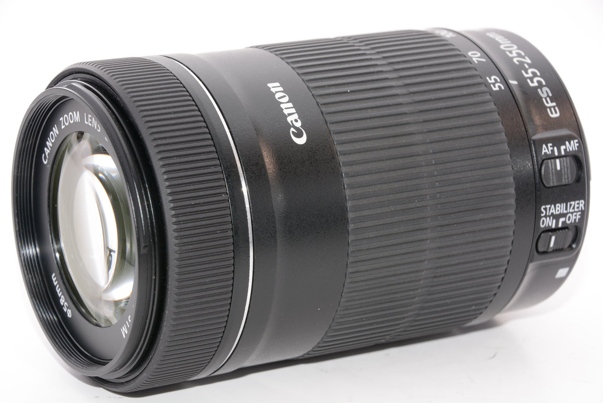 【外観特上級】Canon 望遠ズームレンズ EF-S55-250mm F4-5.6 IS STM APS-C対応 EF-S55-250ISSTM