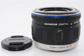 【外観特上級】OLYMPUS 標準ズームレンズ M.ZUIKO DIGITAL ED 14-42mm F3.5-5.6 ブラック