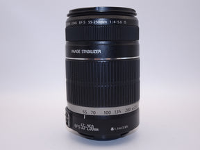 【外観特上級】Canon 望遠レンズ EF-S55-250mm F4-5.6 IS APS-C対応