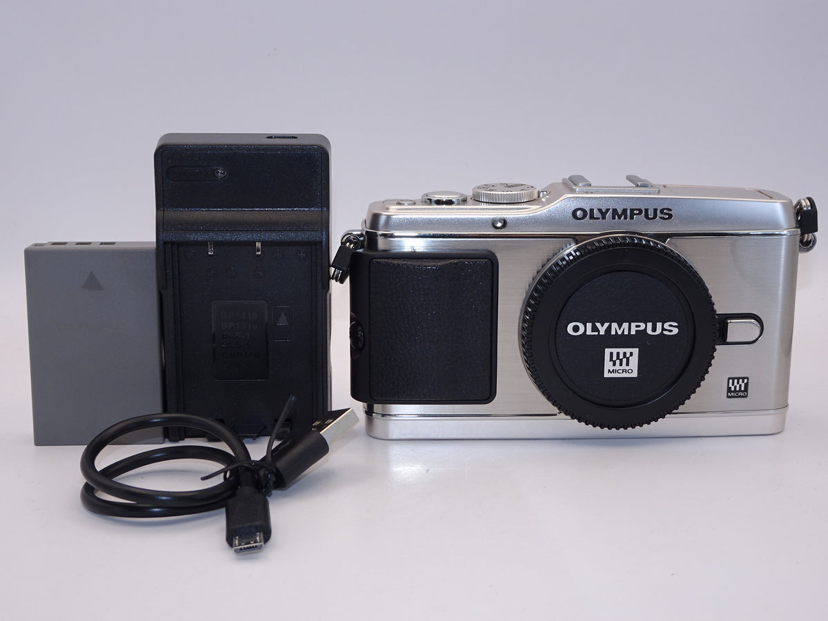 【外観特上級】OLYMPUS ミラーレス一眼 PEN E-P3 ボディ シルバー E-P3 BODY SLV