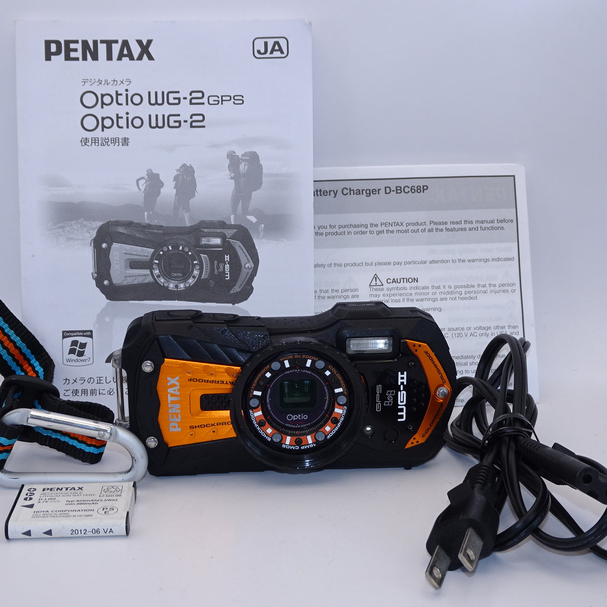 デジカメPENTAX Optio WG-2GPS (シャイニーオレンジ) - コンパクト