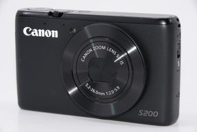 【外観特上級】Canon デジタルカメラ PowerShot S200(ブラック) F値2.0 広角24mm 光学5倍ズーム PSS200(BK)