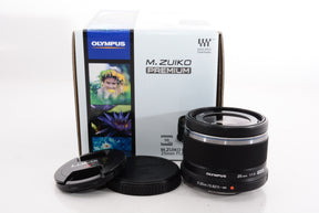 【外観特上級】OLYMPUS M.ZUIKO DIGITAL 25mm F1.8 ブラック マイクロフォーサーズ用 単焦点レンズ