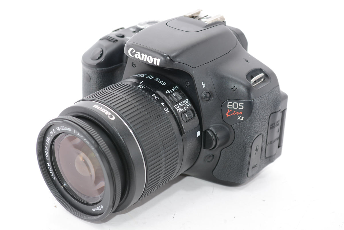 【外観並級】Canon デジタル一眼レフカメラ EOS Kiss X5 レンズキット EF-S18-55mm F3.5-5.6 IS II付属 KISSX5-1855IS2LK