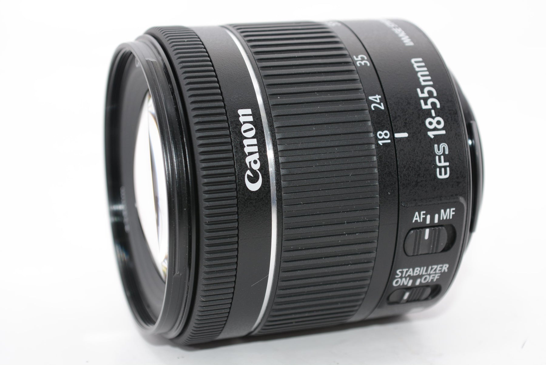 【外観特上級】Canon 標準ズームレンズ EF-S18-55mm F4.0-5.6IS STM APS-C対応