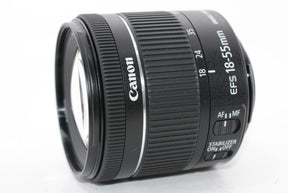 【外観特上級】Canon 標準ズームレンズ EF-S18-55mm F4.0-5.6IS STM APS-C対応