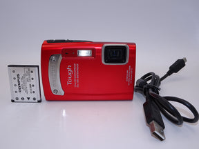【外観特上級】OLYMPUS 防水デジタルカメラ TOUGH TG-310 レッド