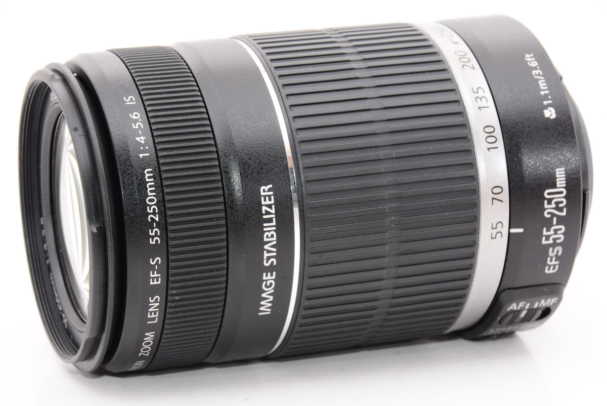 【外観特上級】Canon 望遠レンズ EF-S55-250mm F4-5.6 IS APS-C対応