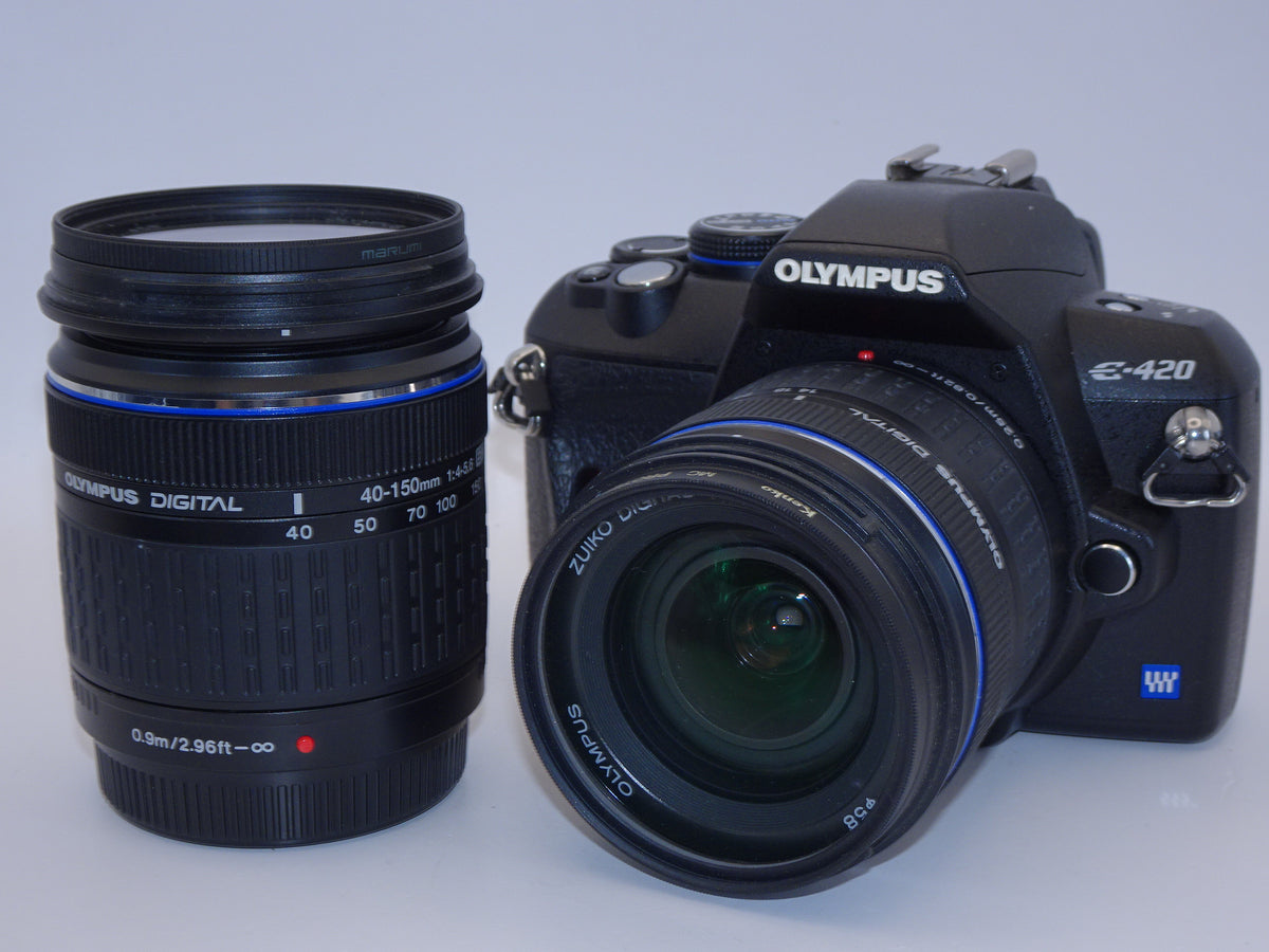 【外観特上級】OLYMPUS デジタル一眼レフカメラ E-420 ダブルズームキット